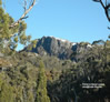 Pohľad zdola na Marion Lookout Cradle Mountain